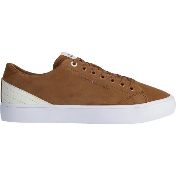 Tommy Hilfiger HI VULC CORE LOW SUEDE Pánska tenisová obuv, hnedá, veľkosť