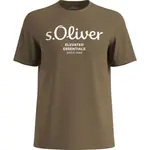 s.Oliver LOGO T-NOOS Pánske tričko, hnedá, veľkosť