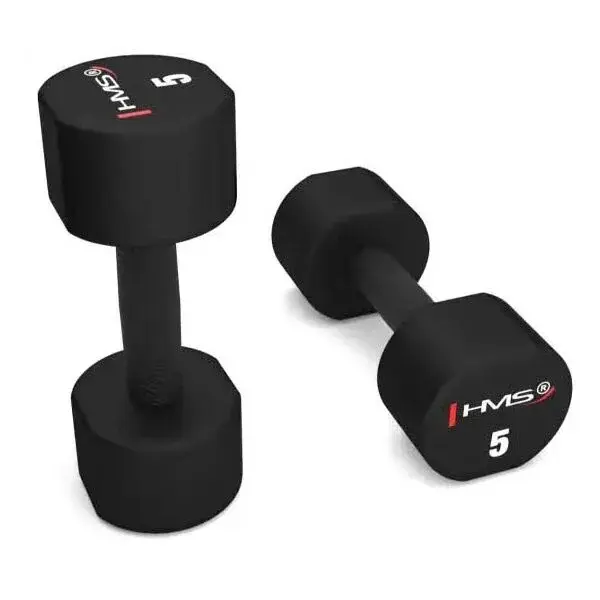 HMS HPT05 Jednoručné činky, čierna, veľkosť 5 KG