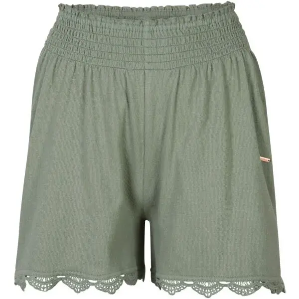 O'Neill SMOCKED SHORTS Dámske šortky, svetlo zelená, veľkosť