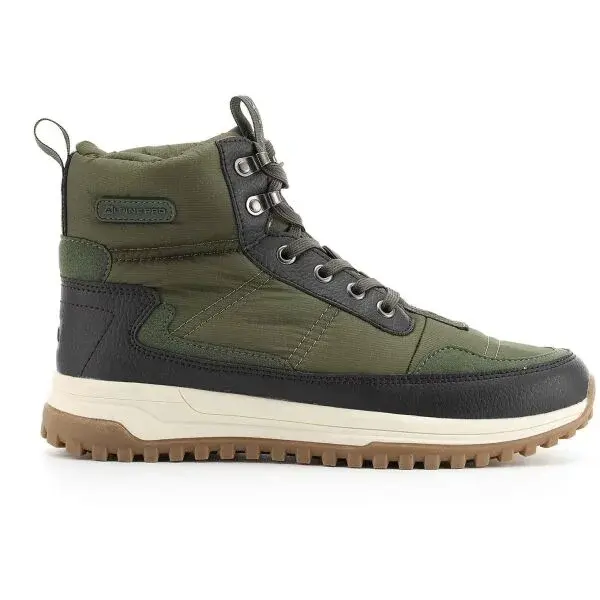 ALPINE PRO WATON Pánska zimná obuv, zelená, veľkosť