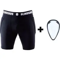 BLINDSAVE GOALIE SHORTS + CUP Šortky so suspenzorom, čierna, veľkosť
