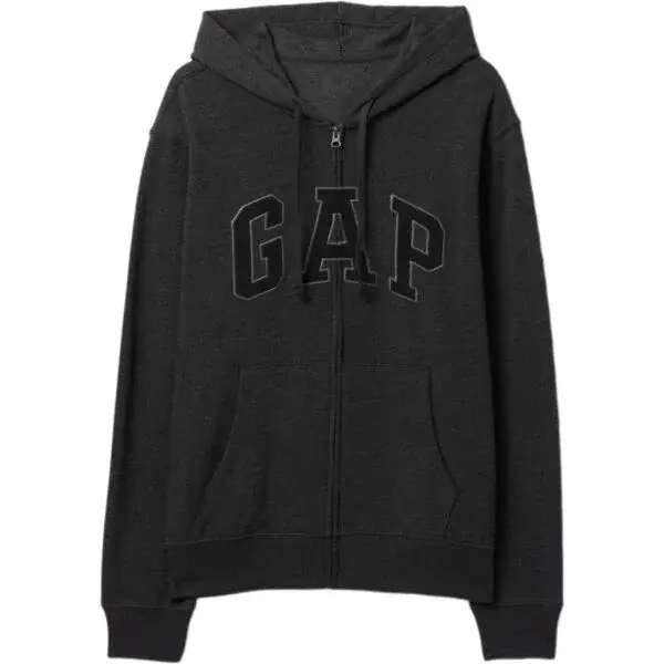 GAP V-FRCH HERITAGE LOGO Pánska mikina, tmavo sivá, veľkosť