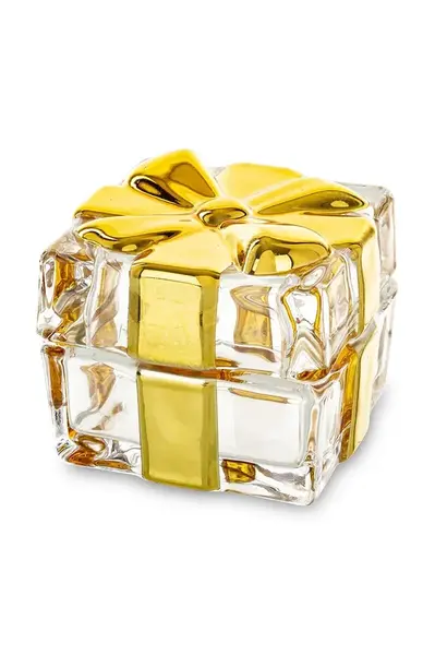 Nádoba s víkem 5,5 x 7 x 7 cm žlutá barva