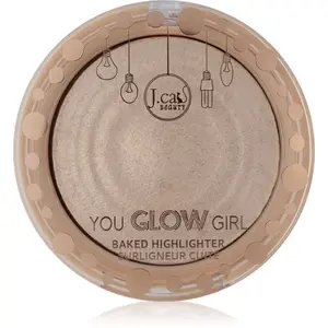 J.Cat Beauty You Glow Girl zapečený rozjasňovač odtieň 104 Crystal Sand 8.5 g