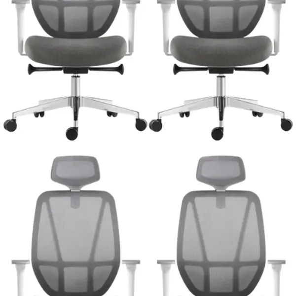 MERCURY 4PACK Ergonomická kancelářská židle AFRODITE šedá (4 ks)