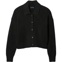 GAP CASHSOFT SHAKER COLLAR CARDI Dámsky sveter, čierna, veľkosť