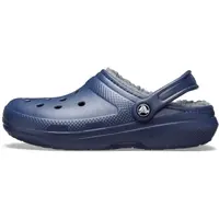 Crocs CLASSIC FUZZ LINED CLOG Dámska nazúvacia obuv, tmavo modrá, veľkosť 36/37