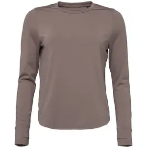 Lotto JOSHUANA Dámske tričko s dlhým rukávom, hnedá, veľkosť