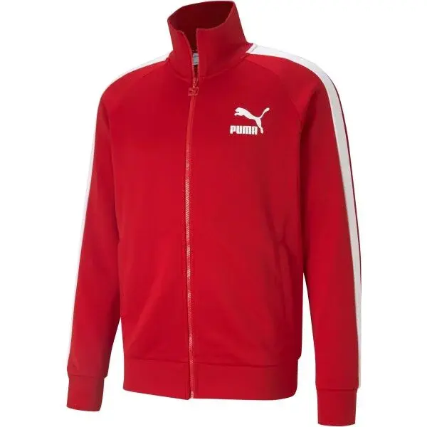 Puma ICONIC T7 TRACK JACKET Pánska mikina, červená, veľkosť XXXL