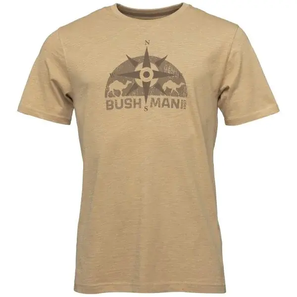 BUSHMAN BARKLY Pánske tričko, béžová, veľkosť XXL