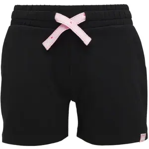 Lewro DARLENE Dievčenské úpletové šortky, čierna, veľkosť 140-146
