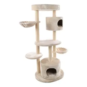 Flamingo Škrabací strom Inga Beige & White | P58306