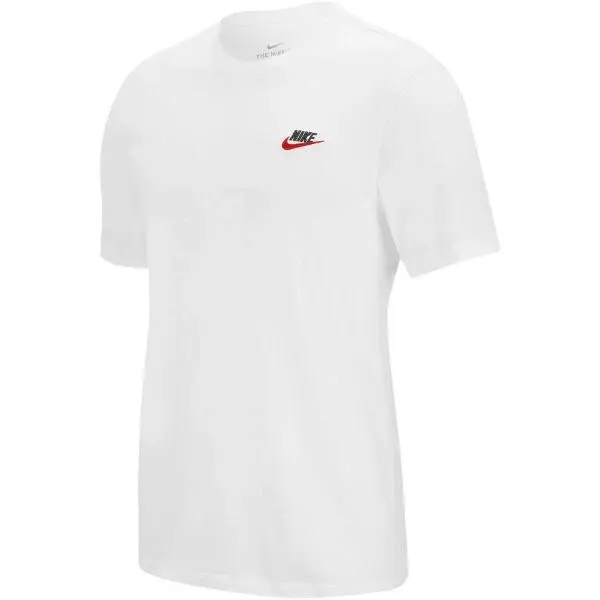 Nike SPORTSWEAR CLUB Pánské tričko, bílá, velikost