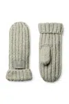 Dětské rukavice s příměsí vlny UGG CHUNKY MITTEN šedá barva, 100030