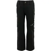 ALPINE PRO HERSO Detské softshellové nohavice, čierna, veľkosť 116-122