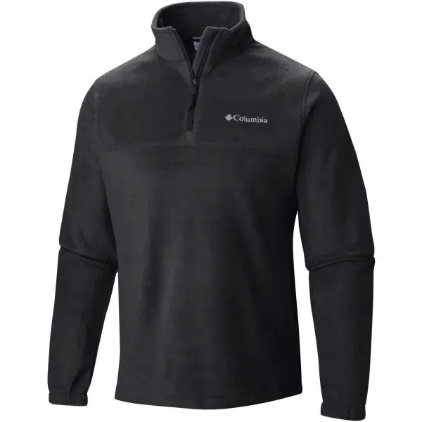 Columbia STEENS MOUNTAIN HALF ZIP Pánska mikina, čierna, veľkosť