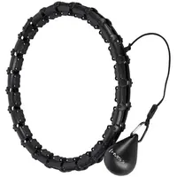 HMS HHW02 Masážna hula hop obruč so závažím, čierna, veľkosť