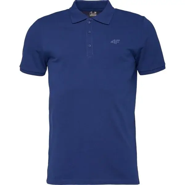 4F POLO SHIRT Pánske polo tričko, tmavo modrá, veľkosť