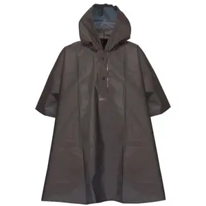 LOAP XOBERI Detské nepremokavé pončo, tmavo sivá, veľkosť 6-8Y