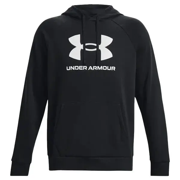 Under Armour RIVAL FLEECE LOGO HD Pánska mikina, čierna, veľkosť M