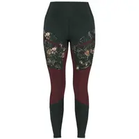 KARI TRAA ANE HIKING Dámske turistické legíny, tmavo zelená, veľkosť