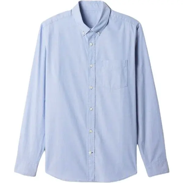 GAP V-LS STANDARD STRETCH POPLIN Pánska košeľa, svetlomodrá, veľkosť