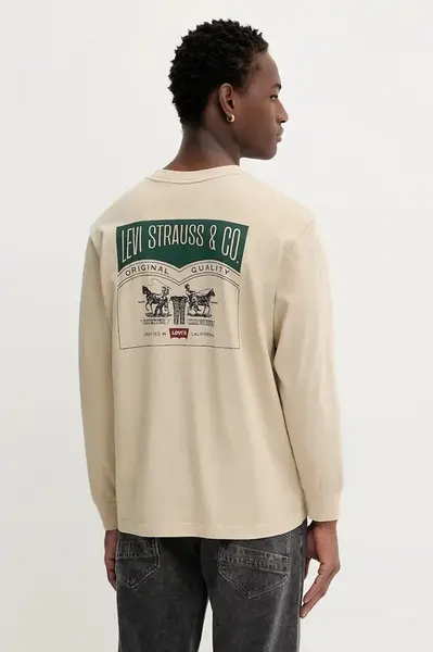 Bavlněné tričko s dlouhým rukávem Levi's