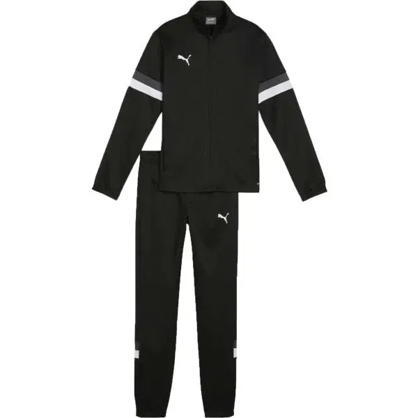 Puma TEAMRISE TRACKSUIT JR Detská tepláková súprava, čierna, veľkosť