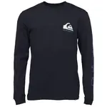 Quiksilver COMP LOGO LS Pánske tričko, tmavo modrá, veľkosť