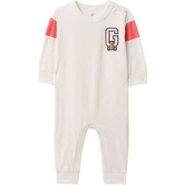 GAP FRENCH LOGO Detský overal, biela, veľkosť