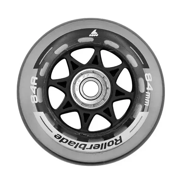 Rollerblade 84MM/SG7 WHEEL/BEARING XT (8PCS) Inline kolieska, sivá, veľkosť