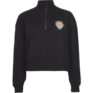 O'Neill COVE 1/2 ZIP SWEAT Dámska mikina, čierna, veľkosť