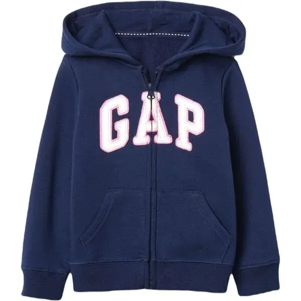 GAP LOGO Dievčenská mikina, tmavo modrá, veľkosť 4Y