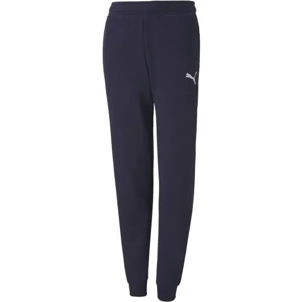 Puma TEAMGOAL 23 CASUALS PANTS JR Chlapčenské futbalové tepláky, tmavo modrá, veľkosť