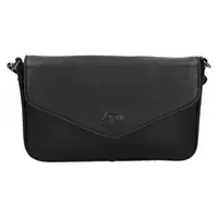 Dámska kožená crossbody kabelka Lagen Rikke - čierna