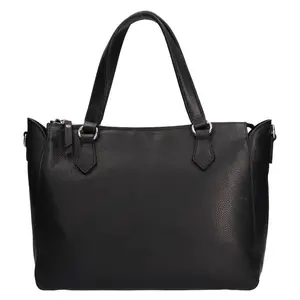 Elegantná dámska kožená kabelka Katana Charlie - čierna