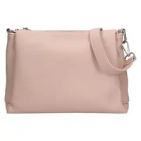 Dámska kožená crossbody kabelka Italia Tamara - svetlo ružová