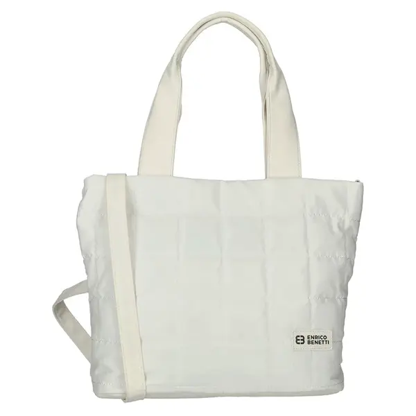 Elegantná prešívaná dámska kabelka Enrico Benetti Damiana - biela