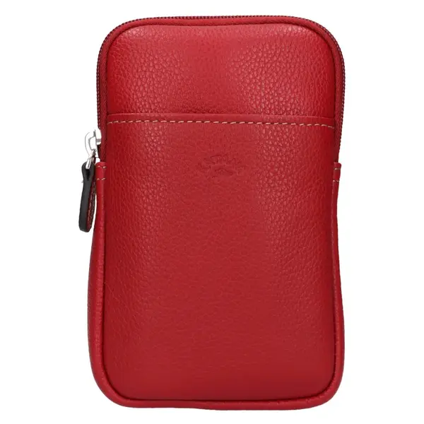 Dámska kožená kabelka na mobil a doklady Katana Anastesa - červená