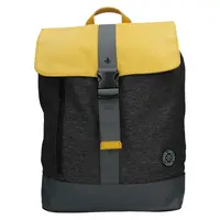 Pánsky vintage batoh Lerros Alfred - čierno-žltá