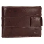 Pánska kožená peňaženka Lagen Kevin - tmavo hnedá