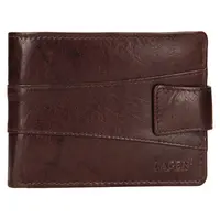 Pánska kožená peňaženka Lagen Kevin - tmavo hnedá
