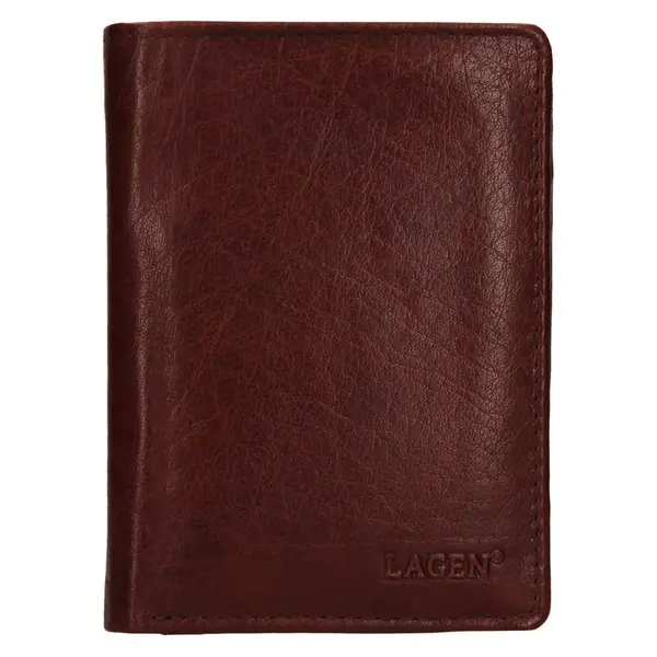 Pánska kožená peňaženka Lagen Josef - hnedá