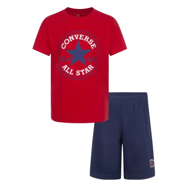 Converse ss tee & mesh short set 116-122 cm