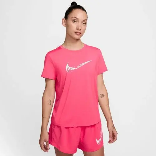 Nike One Womens Dri-FIT Short-Sleeve Graphic Running Top M