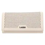 Dámská kožená peněženka Lagen Rastaf - světle béžová