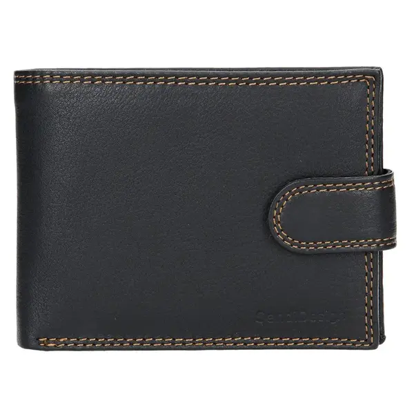 Pánská kožená peněženka SendiDesign Tarras - černá