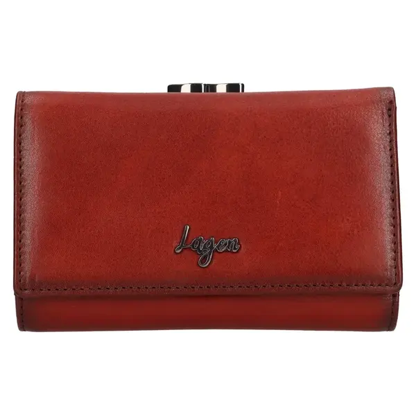 Dámská kožená peněženka Lagen Tove - koňak