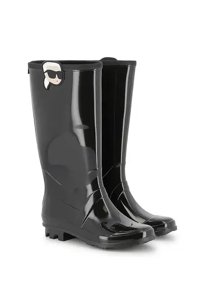 Holínky Karl Lagerfeld černá barva, Z30985